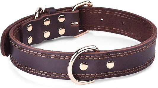 Quality Genuine Leather Dog Collar