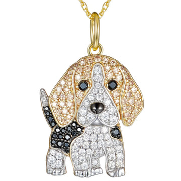 Exquisite Cute Beagle Pendant Necklace