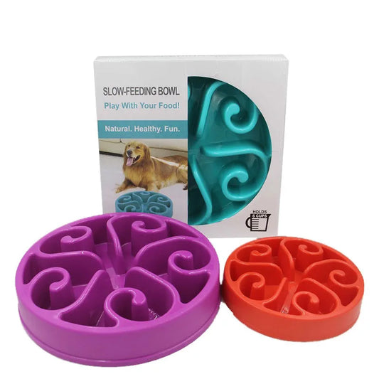 Eat Slow Dog Bowl  Feeder Bath Pet Supplies  Accessories