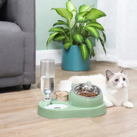 2-In-1 Cat Bowl Water Dispenser